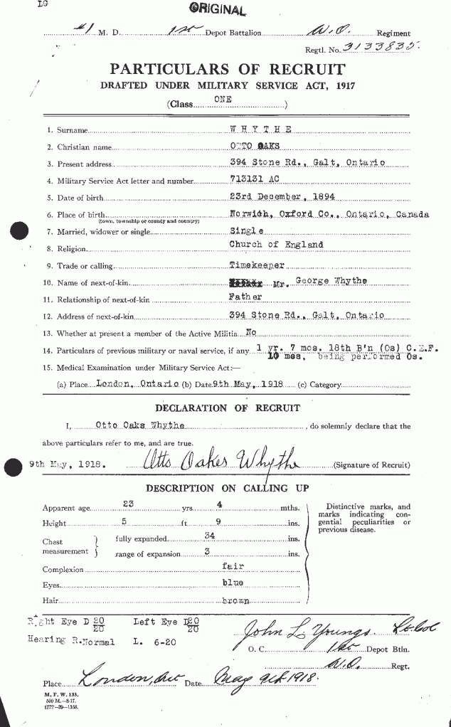 Note the date and the format of this attestation paper.