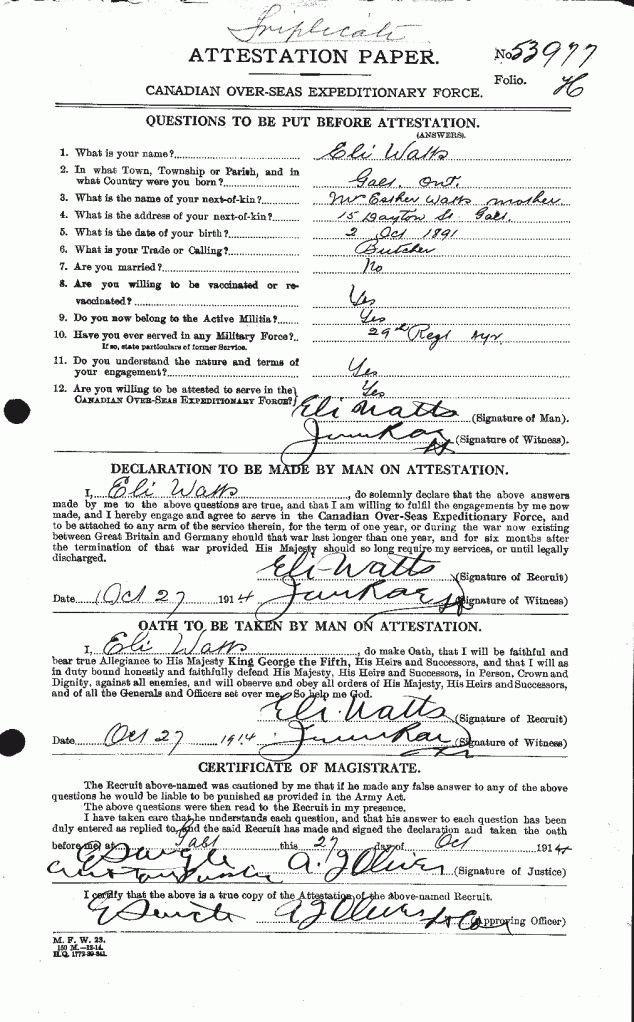 Eli Watts attestation paper 1