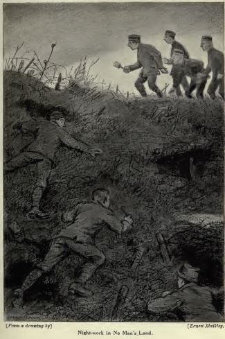 Night-work in No Mans Land from "Sniping in France"