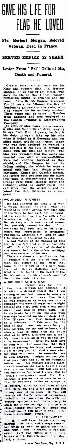 Herbert Morgan Press Clipping 1