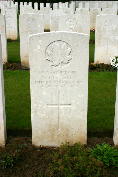 Grave Marker – Courtesy Wilf Schofield, England via CVWM.