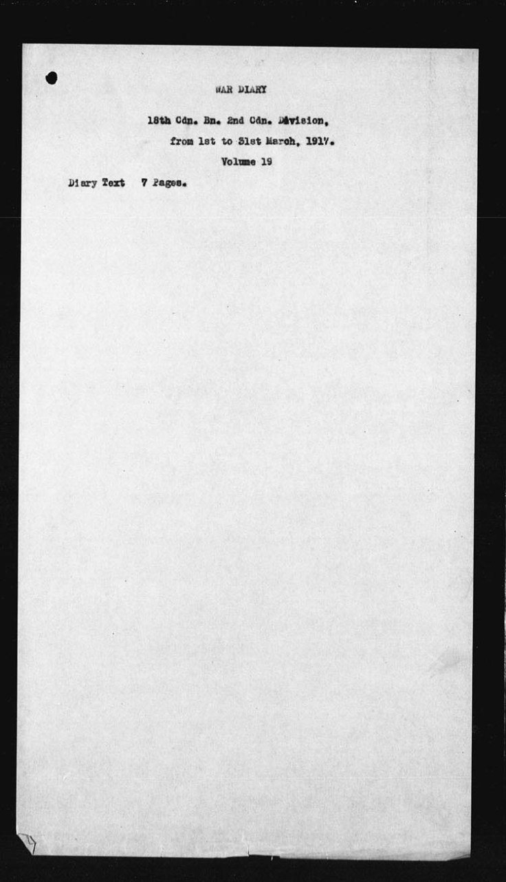 March 1917 War Diary Page 2