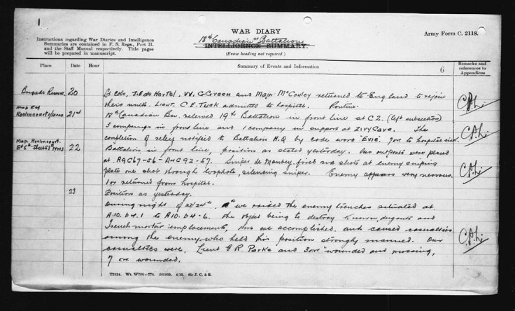 March 1917 War Diary Page 7