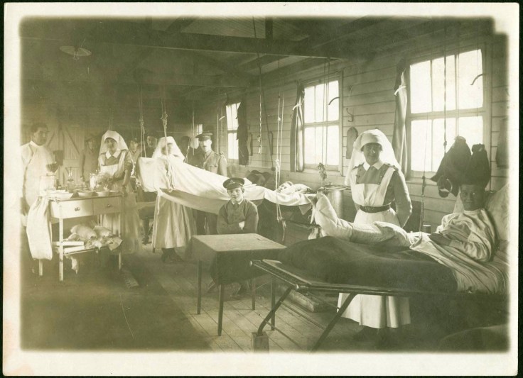 Medical staff and patients at McGill’s No.3 Canadian General Hospital in France