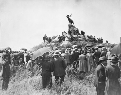 Opening of the Newfoundland Memorial Park, Beaumont Hamel, France, 7 June 1925 / Central Press Photos, The Great War photograph collection.