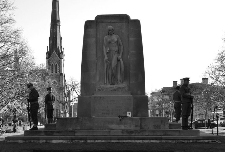 Galt Cenotaph November 11, 2104. Photograph by Eric Edwards.