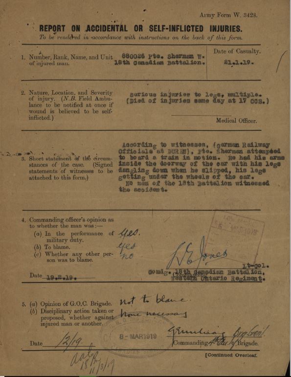 Report No Man Witnessed Accident