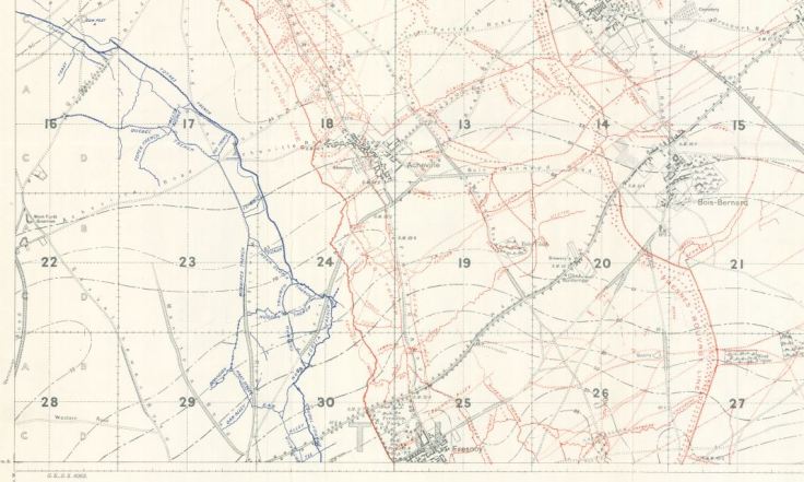 Large Map Totnes Trench