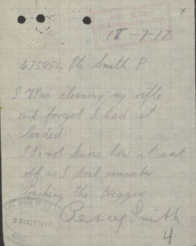 Smith Percy Percy Smiths Witness Statement re accident