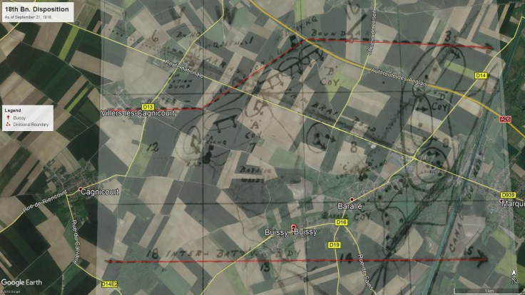 Arras Cambrias Road Dispisition with Overlay