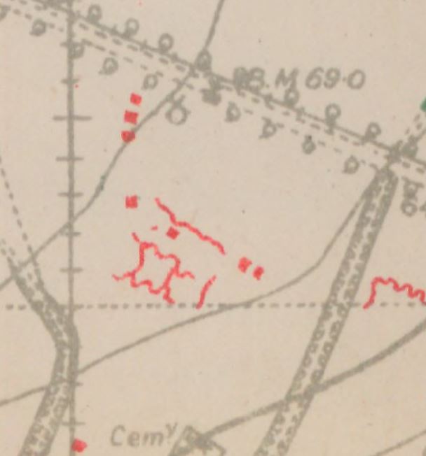 Detail of 1917 Map