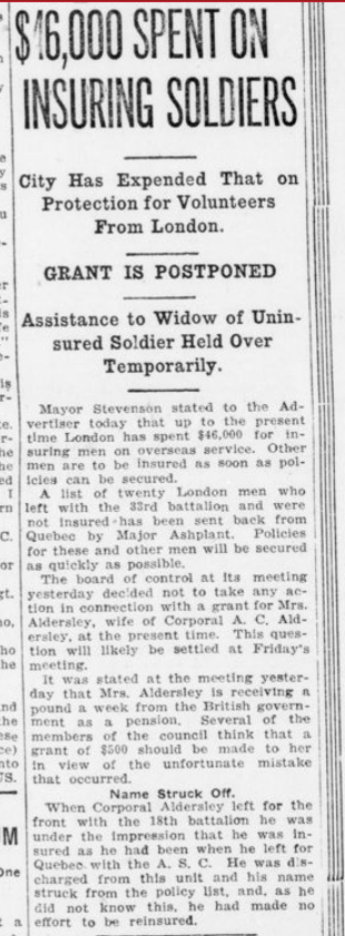 16000 Spent On Insuring Soldiers London Advertiser December 14 1915 Page 2