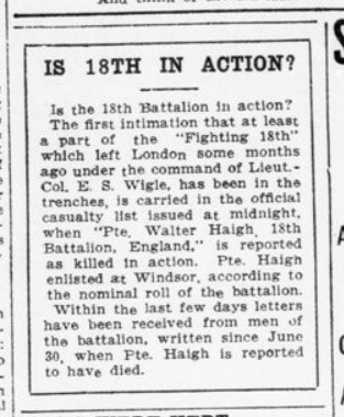 Is 18th In Action London Advertiser July 15 1915 Page 5