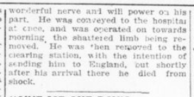 Soldier Who Joined 18th Here Had Great Nerve Part 2 London Advertiser March 29 1916 Page 12
