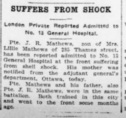 Suffers From Shock Advertiser London Advertiser April 17 1916 Page 3