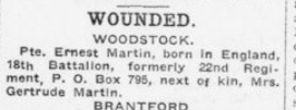 Wounded London Advertiser December 4 1915 Page 11