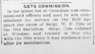 Gets Commission London Advertiser July 24 1916 Page 2