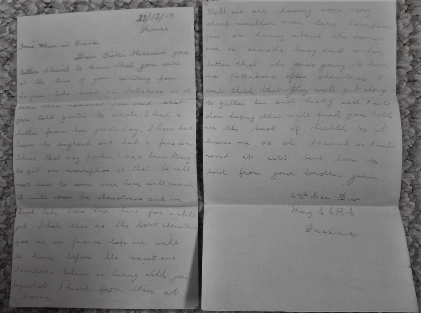 December 22 1917 Letter