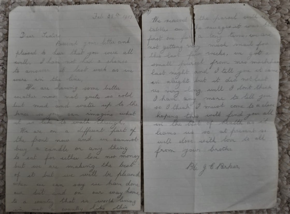 February 28 1917 Letter